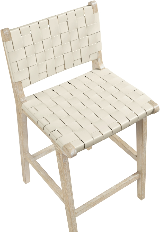 Intertwine Cream Counter Stool