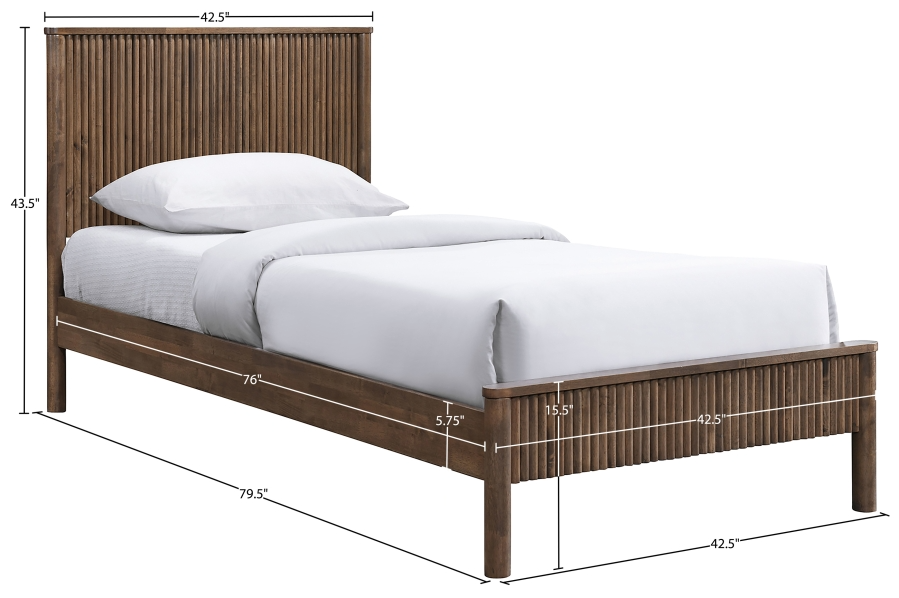 Kieran Brown Twin Bed