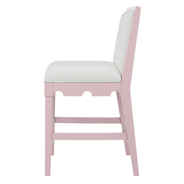 Lancaster Matte Pink Counter Stool