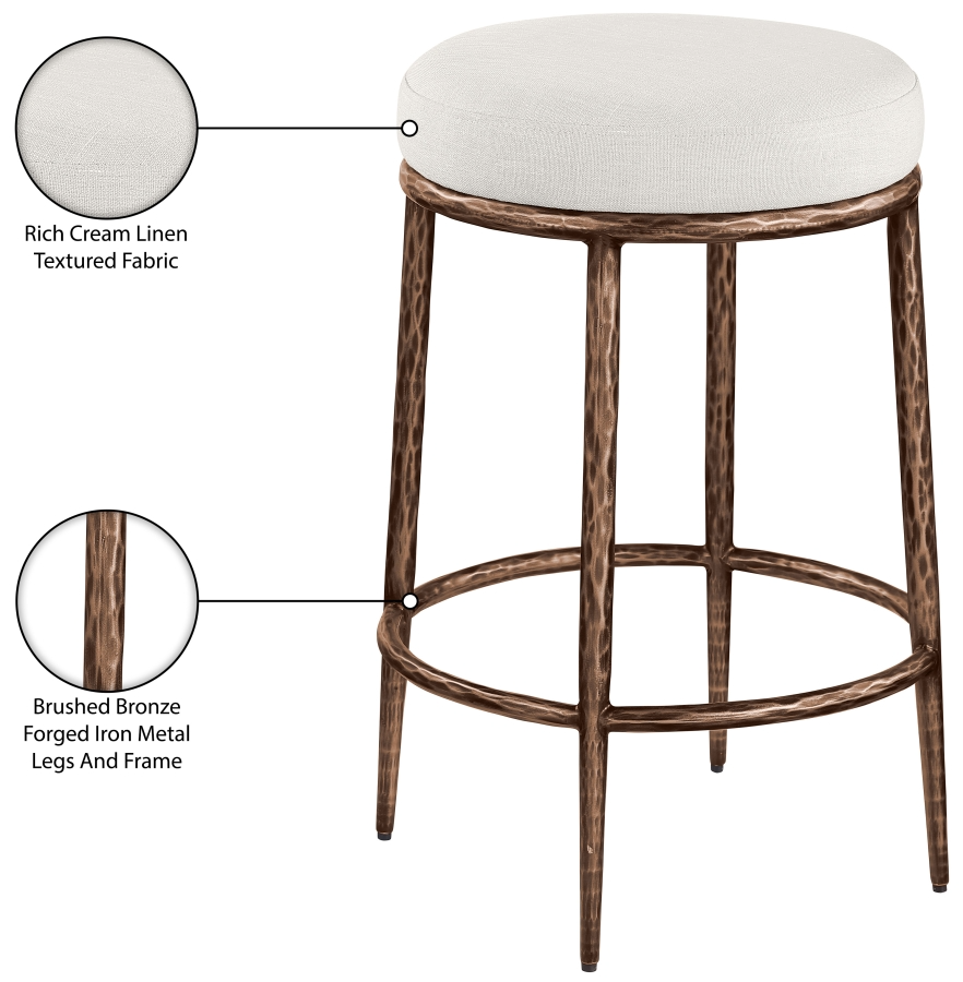 Pharoh Cream Counter Stool