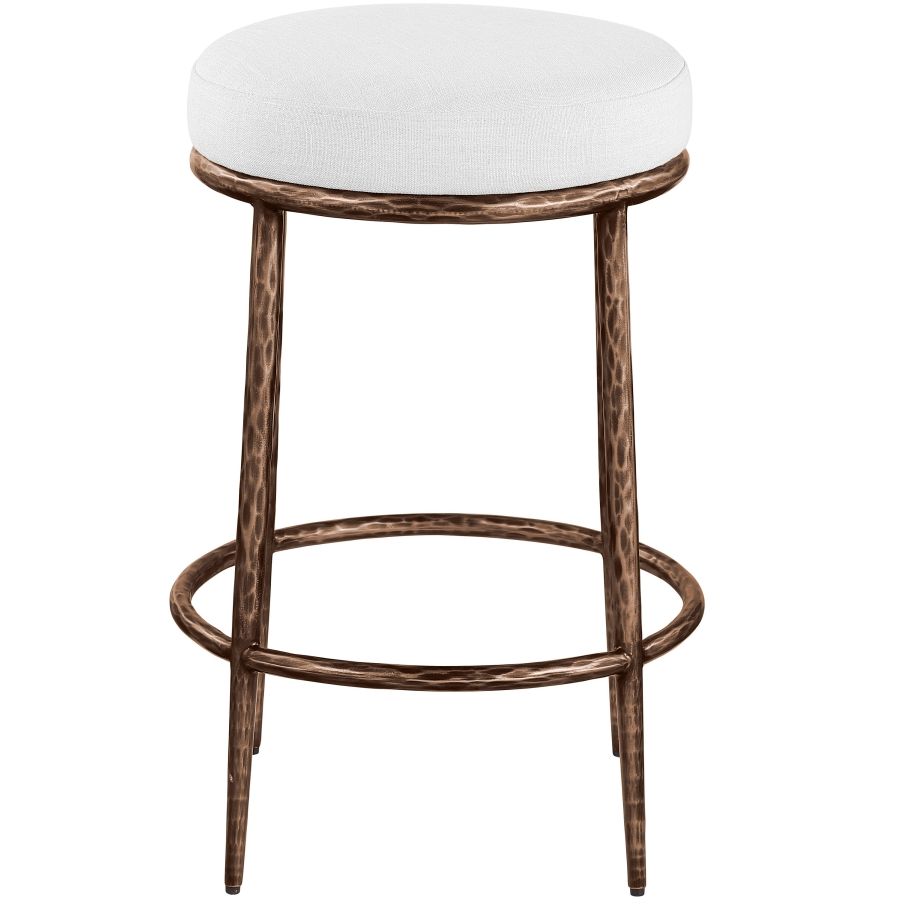 Pharoh White Counter Stool