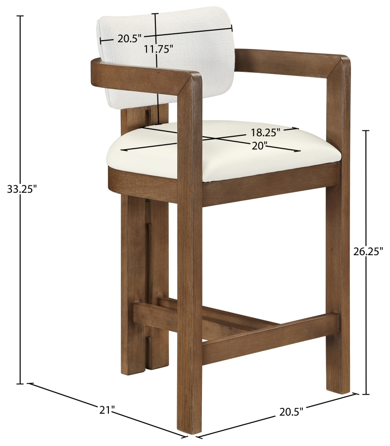 Regina Cream Counter Stool