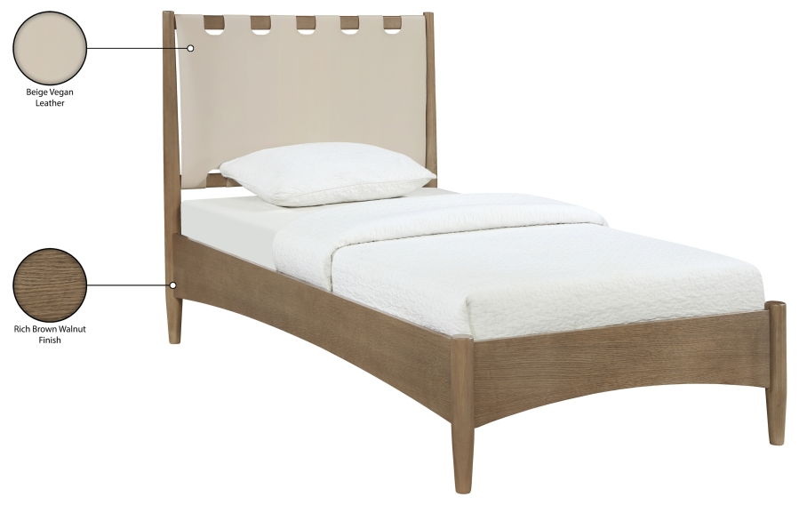 Sanford Beige Twin Bed