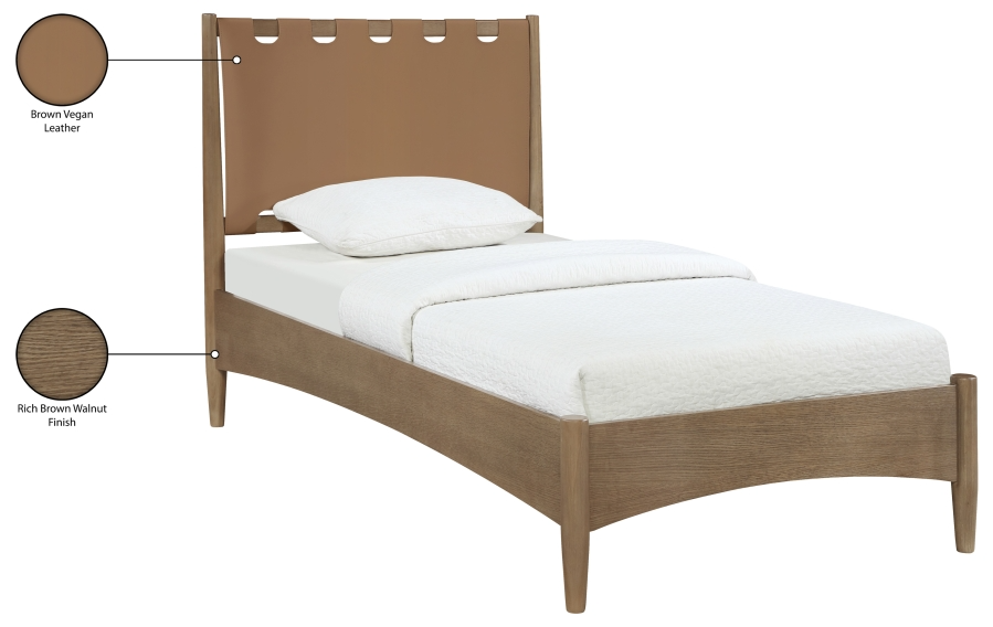 Sanford Brown Twin Bed