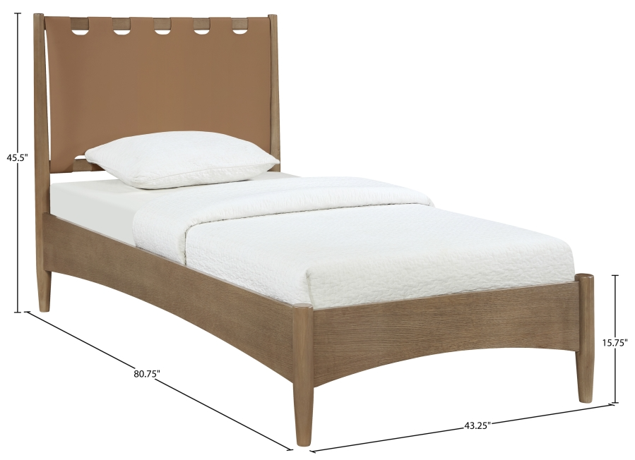 Sanford Brown Twin Bed
