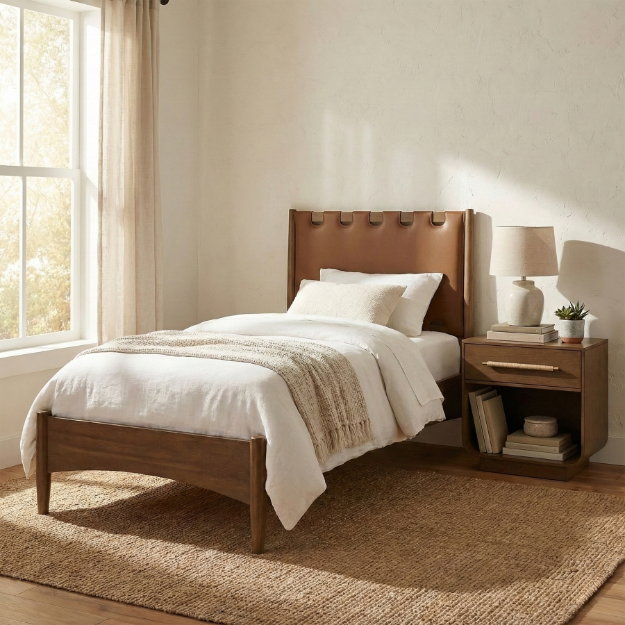 Sanford Brown Twin Bed