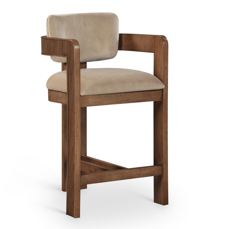 Sasha Beige Counter Stool