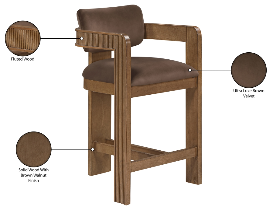 Sasha Brown Counter Stool