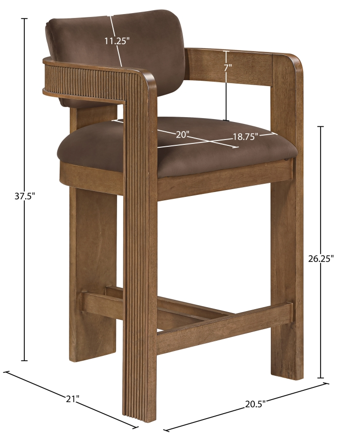 Sasha Brown Counter Stool