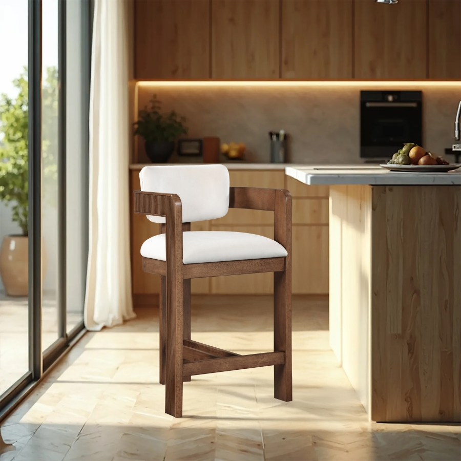 Sasha Cream Counter Stool
