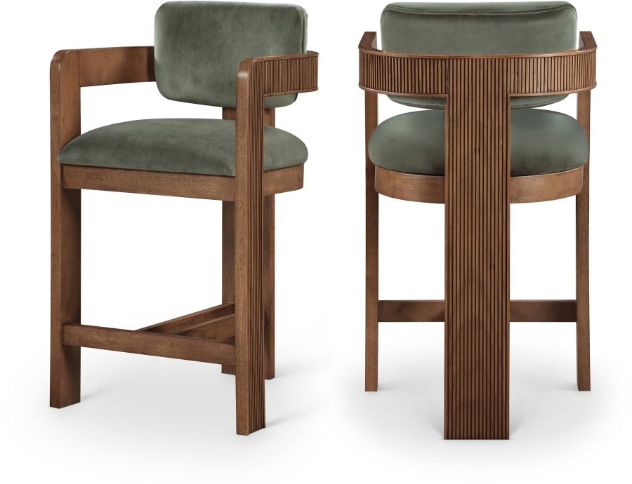 Sasha Green Counter Stool