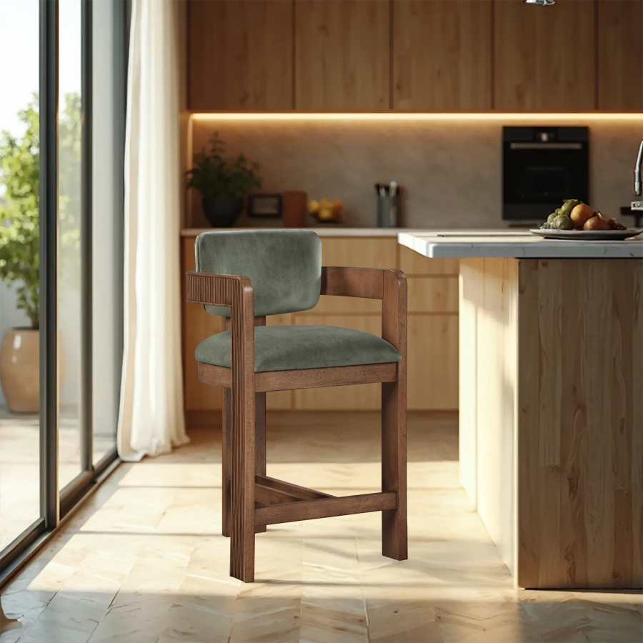Sasha Green Counter Stool