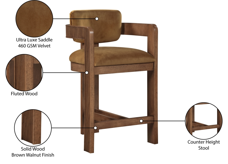Sasha Saddle Counter Stool