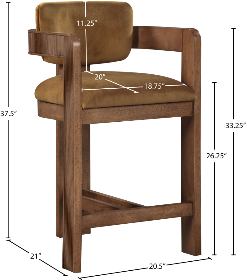 Sasha Saddle Counter Stool