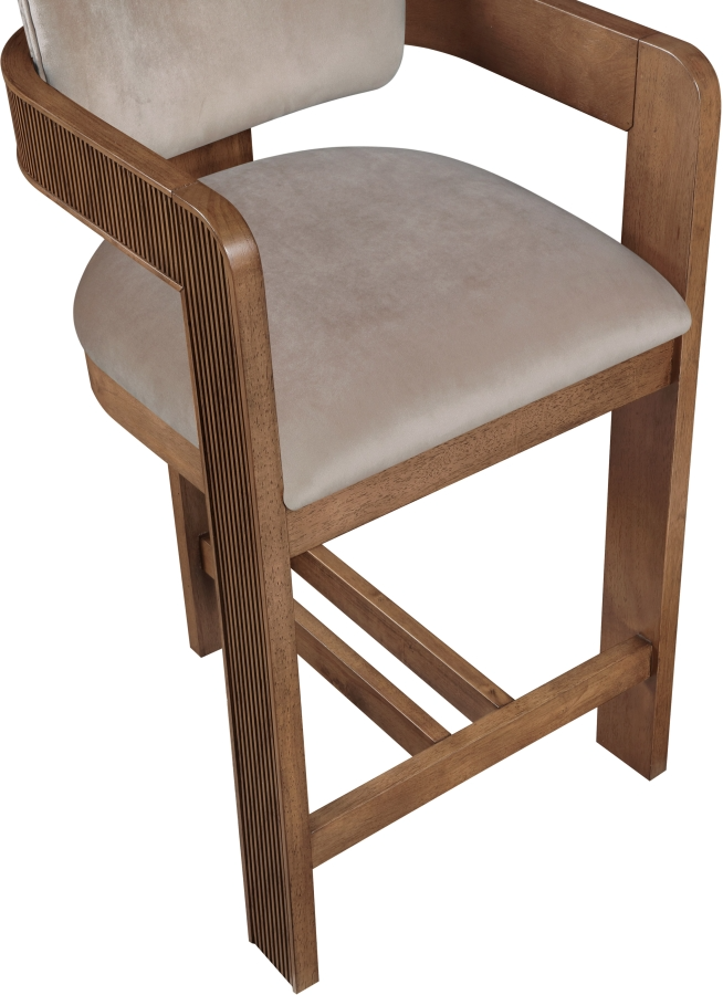 Sasha Taupe Counter Stool