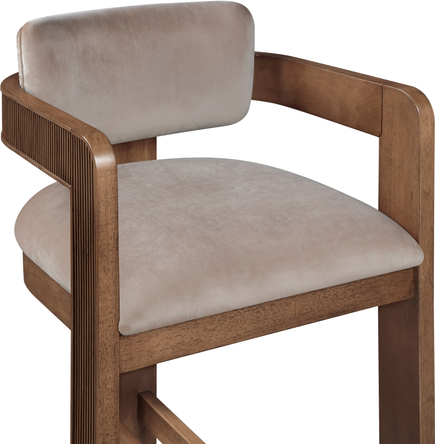 Sasha Taupe Counter Stool