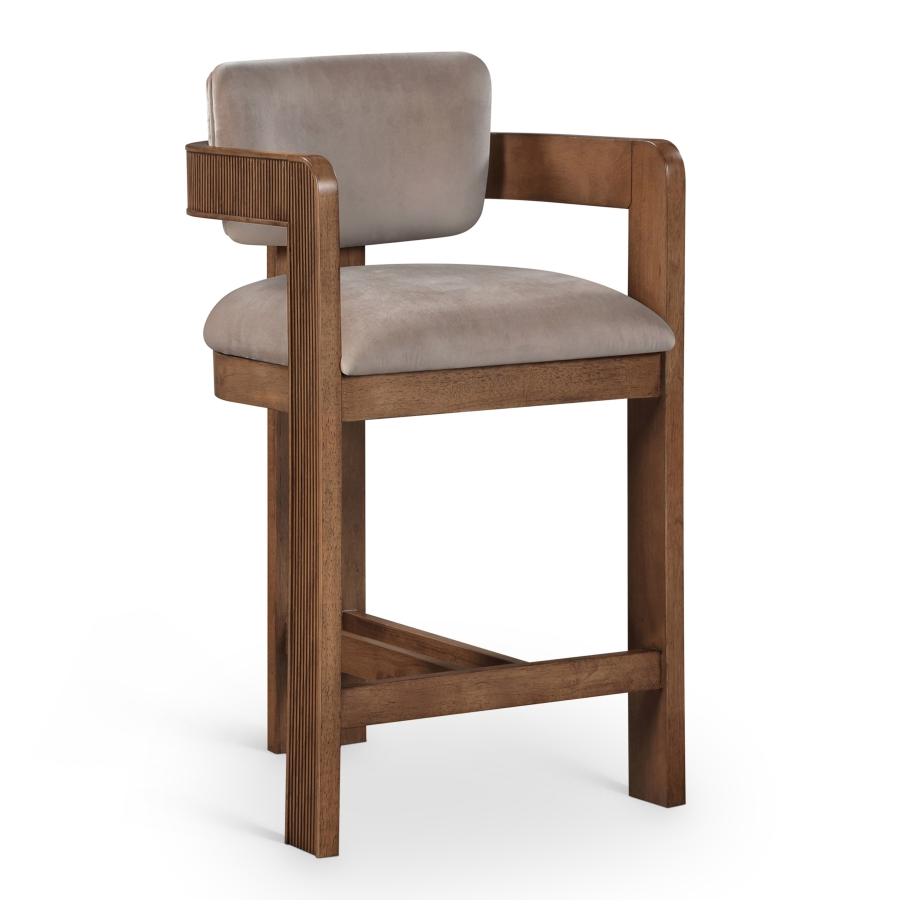 Sasha Taupe Counter Stool