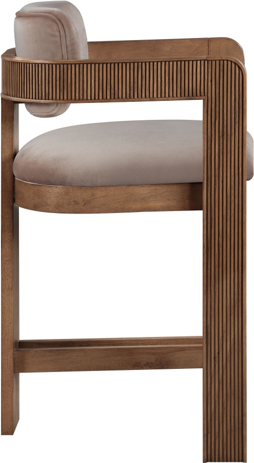 Sasha Taupe Counter Stool