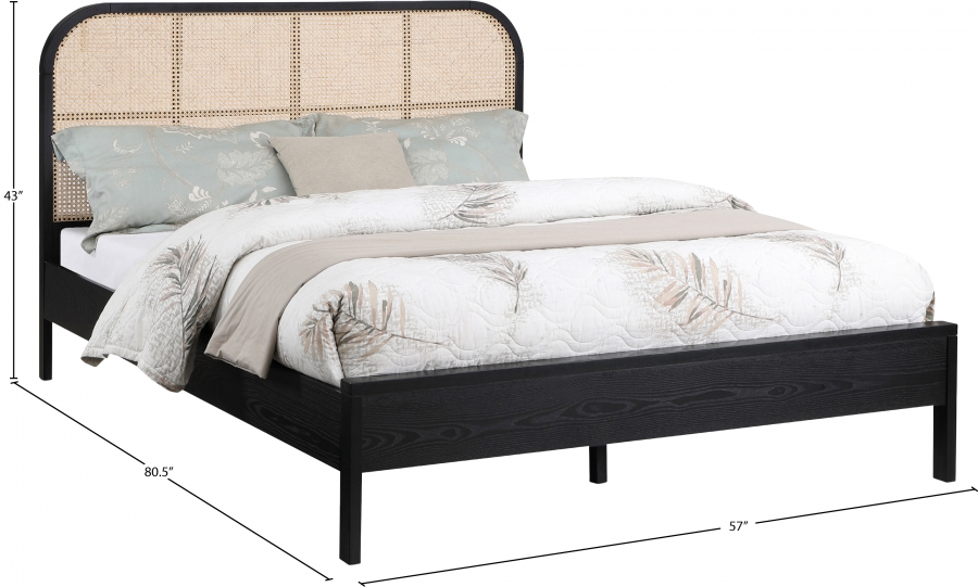 Siella Black Full Bed