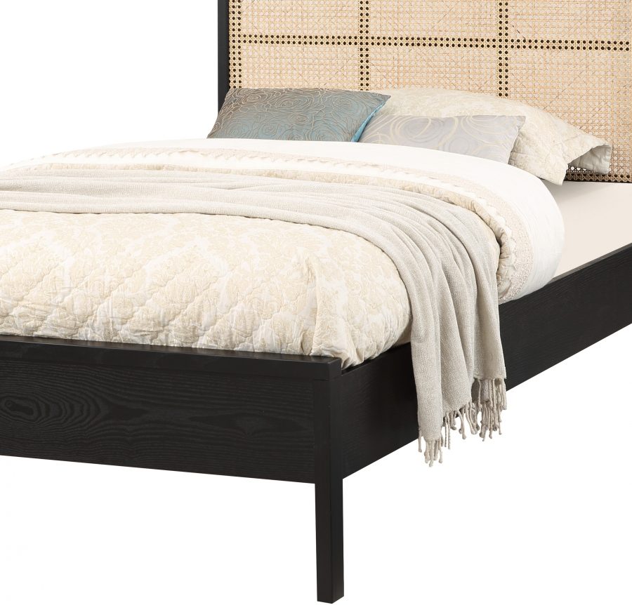 Siella Black Twin Bed