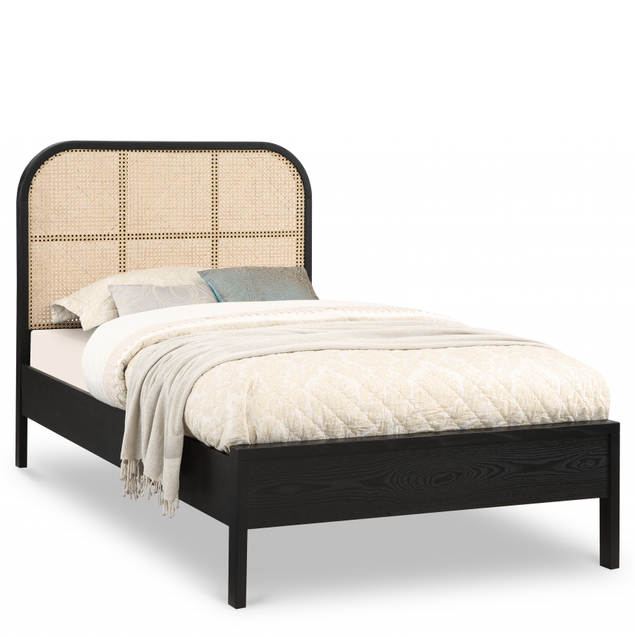 Siella Black Twin Bed