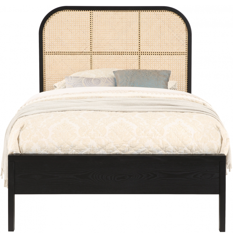 Siella Black Twin Bed