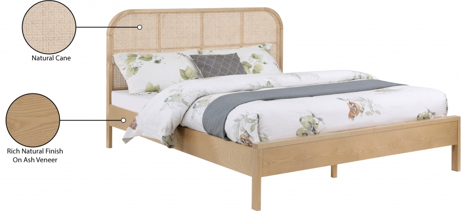 Siella Natural Queen Bed