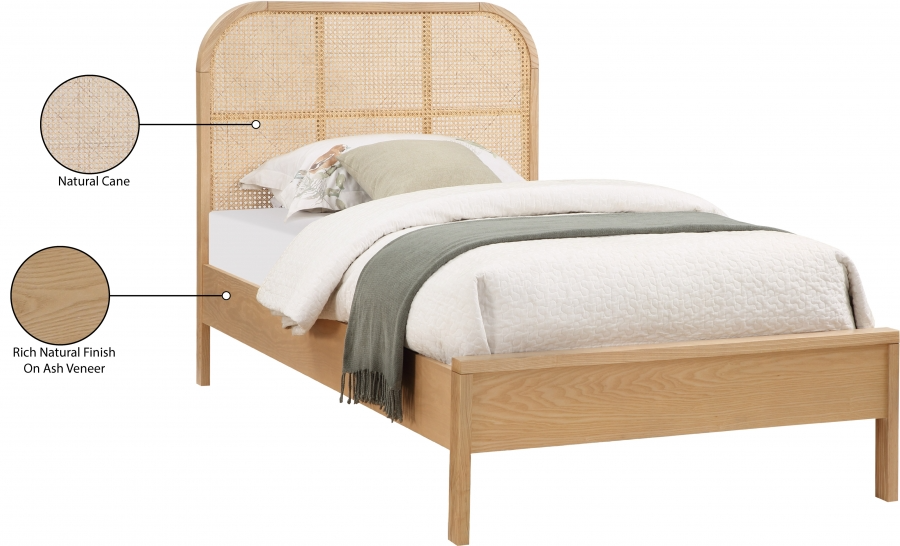 Siella Natural Twin Bed