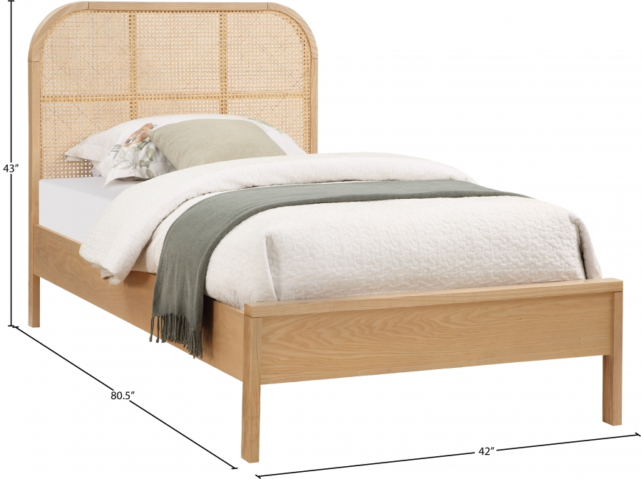 Siella Natural Twin Bed