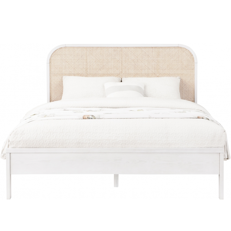 Siella White Queen Bed