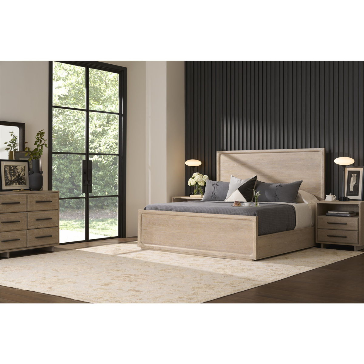 Spectrrum Kin Panel Bed Solara Panel King Bed – Palindrome Home