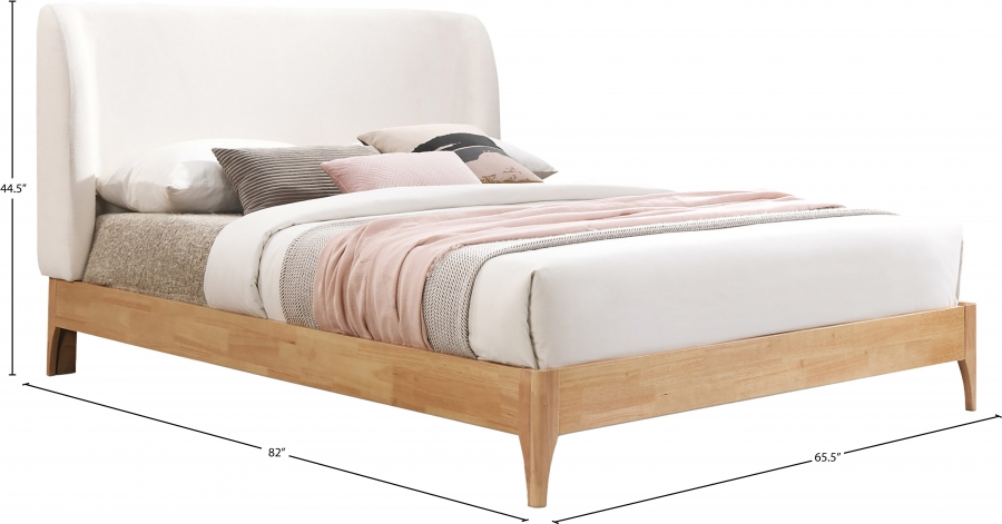 Venice Cream Queen Bed
