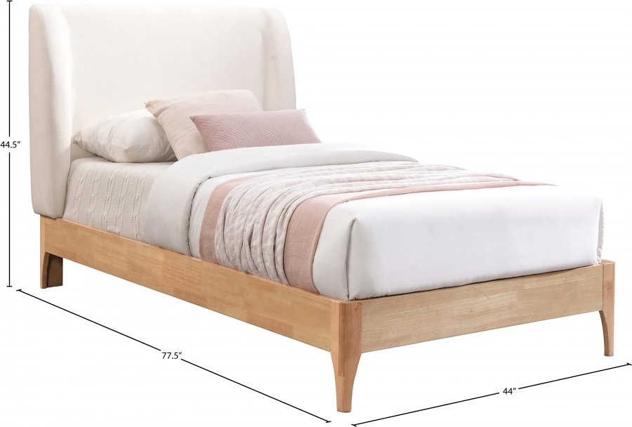 Venice Cream Twin Bed