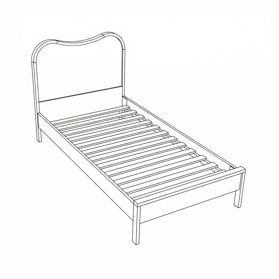 Winfield Natural Twin Bed