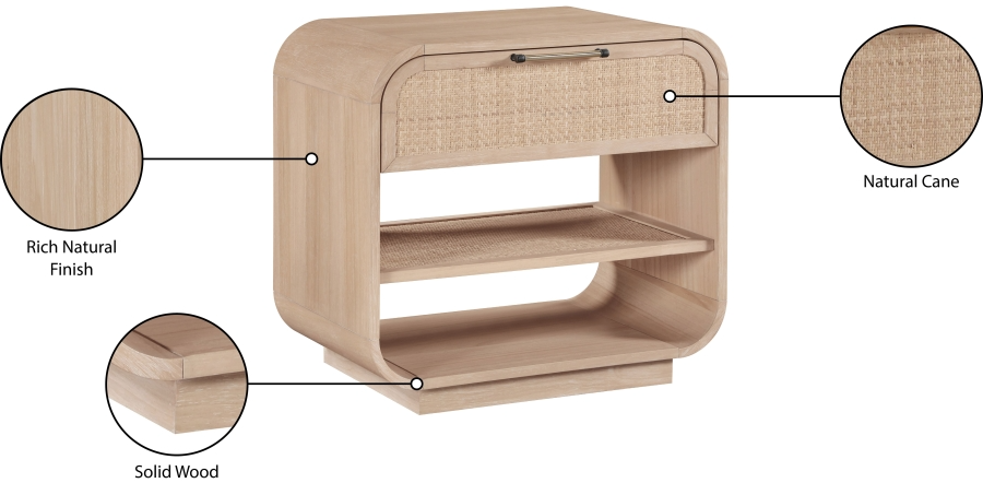 Winston Natural Nightstand Drawer