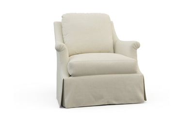 Beth Skirted Swivel Chair