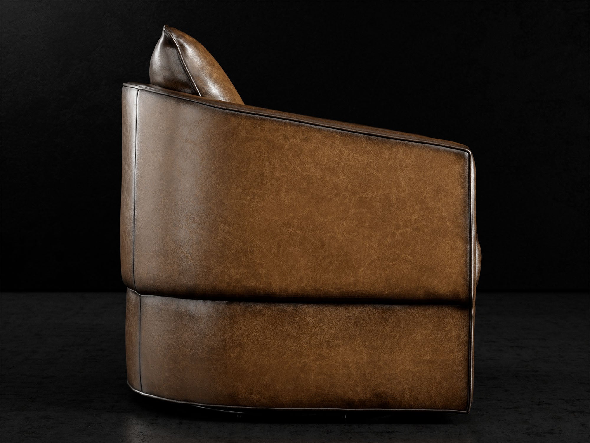 Claire leather Swivel Chair