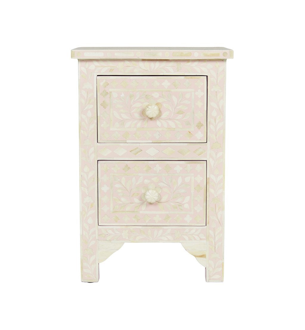 Mini Bone Inlay Bedside Table (Wholesale Only)