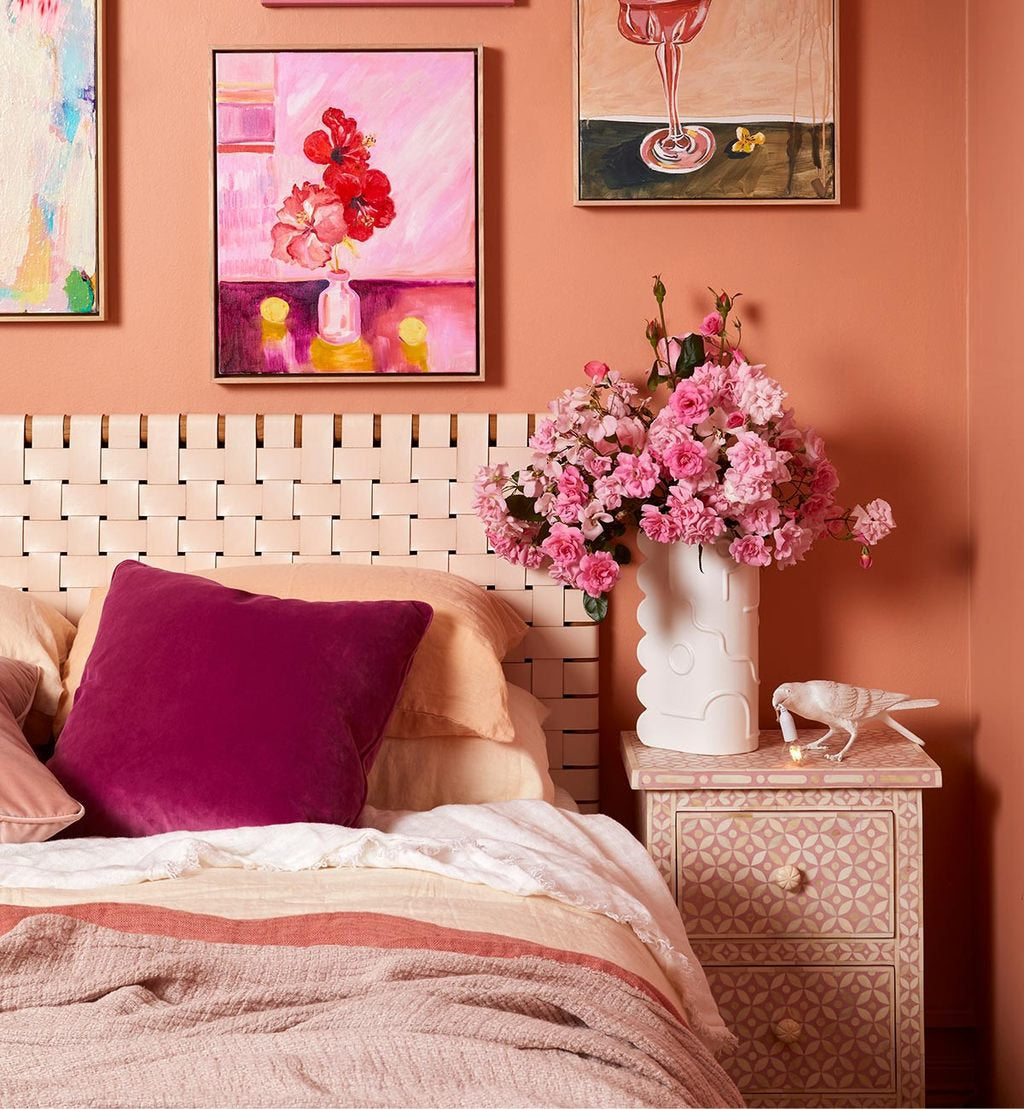 Mini Bone Inlay Bedside Table (Wholesale Only)