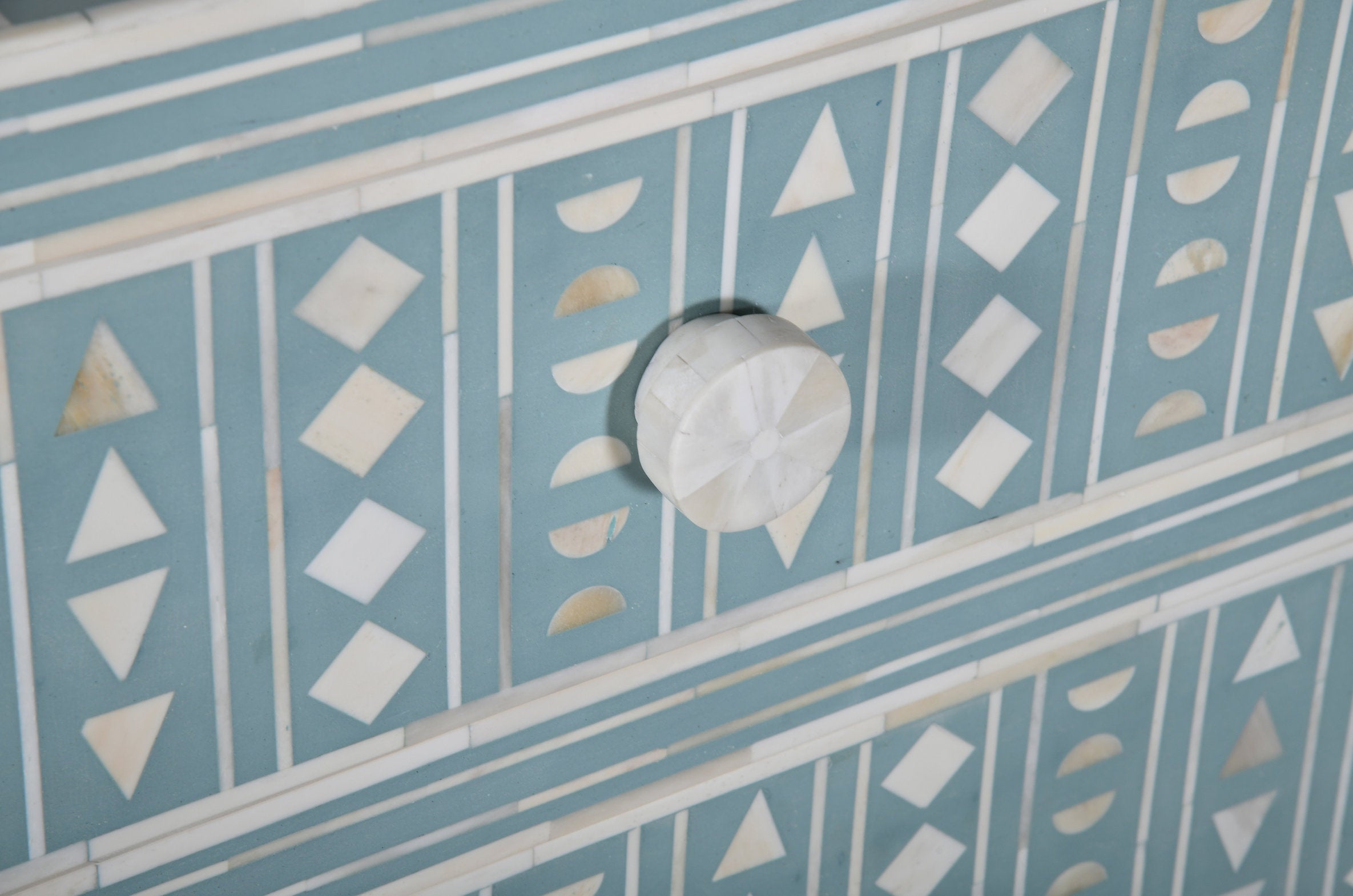 Tribal Bone Inlay Commode (Wholesale Only)